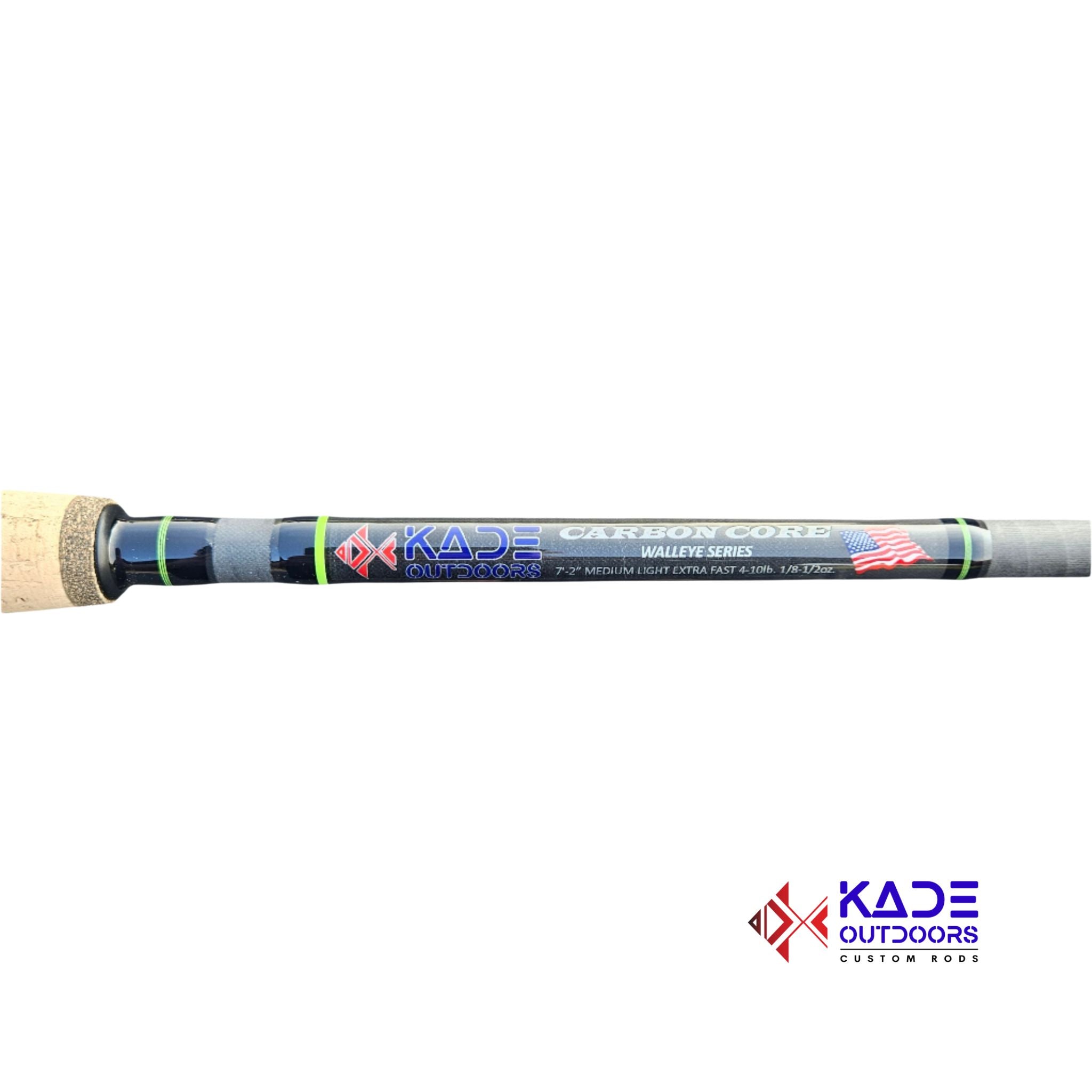 Custom Carbon Core Walleye Spinning Rod – Medium Light Extra Fast (MLXF)