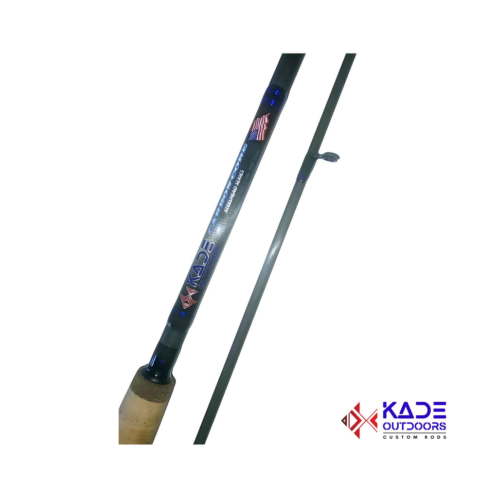 Pre-built steelhead rod with extended length for smooth slip float casting; ideal for precision fishing in moving water conditions